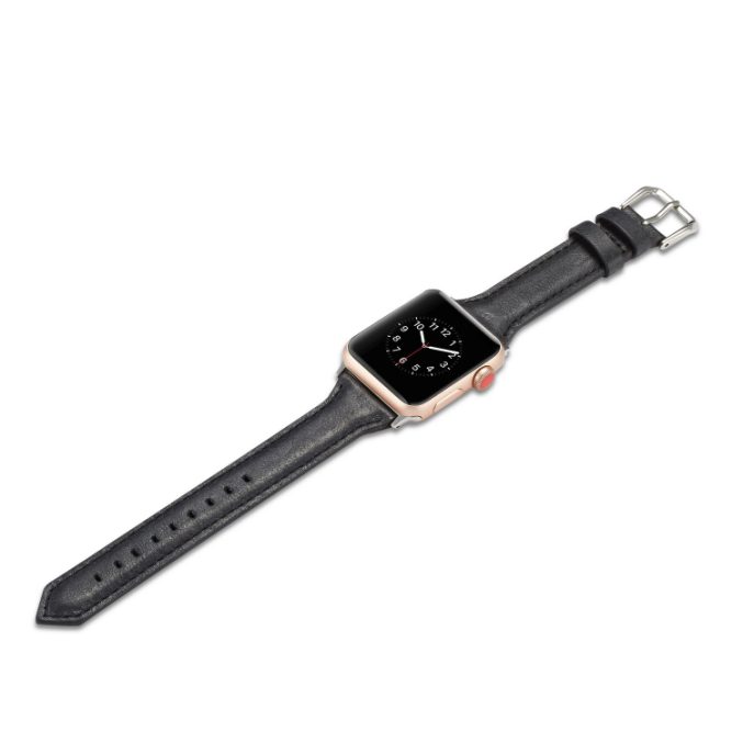 Smal klokkereim av lær for Apple Watch 41 / 40 / 38 mm - Bilde 36