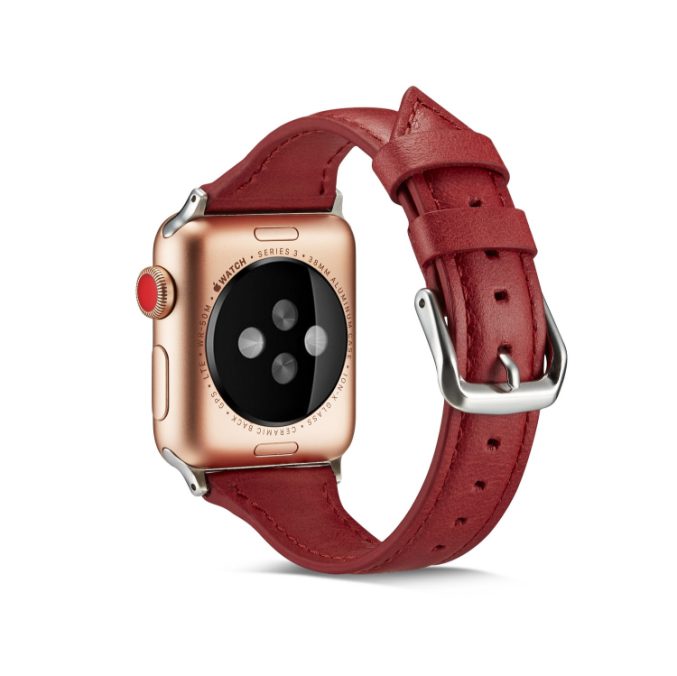 Smal klokkereim av lær for Apple Watch 41 / 40 / 38 mm - Bilde 3