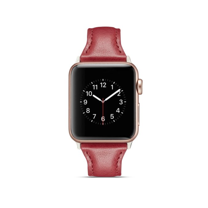 Smal klokkereim av lær for Apple Watch 41 / 40 / 38 mm - Bilde 5