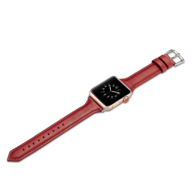 Smal klokkereim av lær for Apple Watch 41 / 40 / 38 mm - Bilde 6