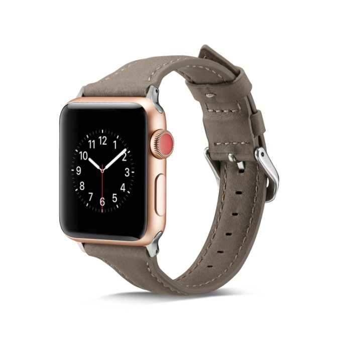 Smal klokkereim av lær for Apple Watch 41 / 40 / 38 mm - Bilde 17