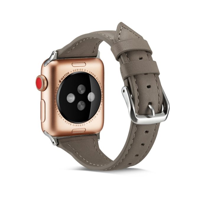 Smal klokkereim av lær for Apple Watch 41 / 40 / 38 mm - Bilde 18