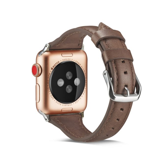 Smal klokkereim av lær for Apple Watch 41 / 40 / 38 mm - Bilde 13