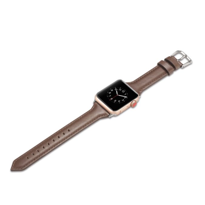 Smal klokkereim av lær for Apple Watch 41 / 40 / 38 mm - Bilde 16