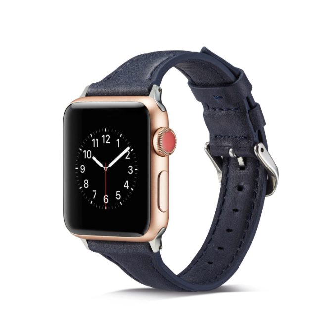 Smal klokkereim av lær for Apple Watch 41 / 40 / 38 mm - Bilde 27