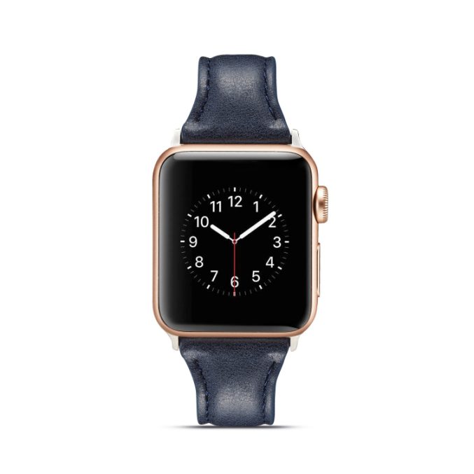 Smal klokkereim av lær for Apple Watch 41 / 40 / 38 mm - Bilde 30
