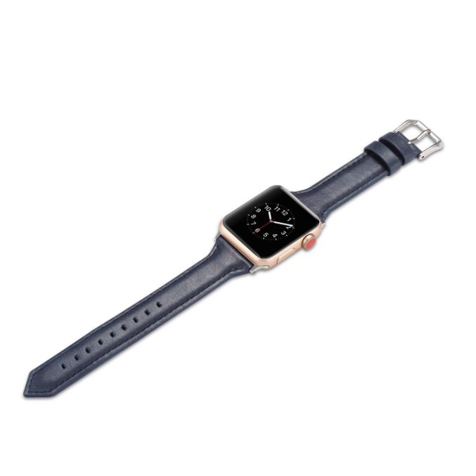Smal klokkereim av lær for Apple Watch 41 / 40 / 38 mm - Bilde 31