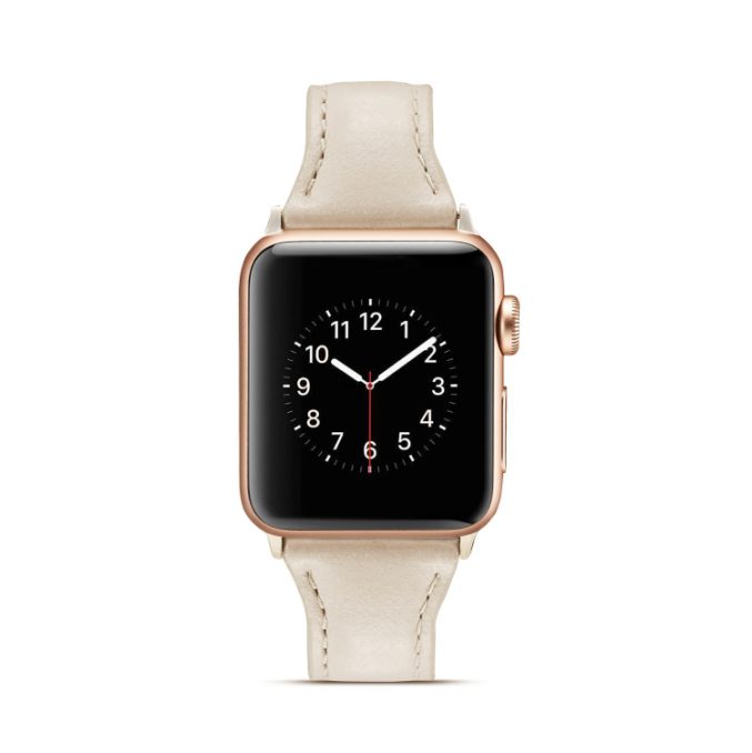 Smal klokkereim av lær for Apple Watch 41 / 40 / 38 mm - Bilde 40