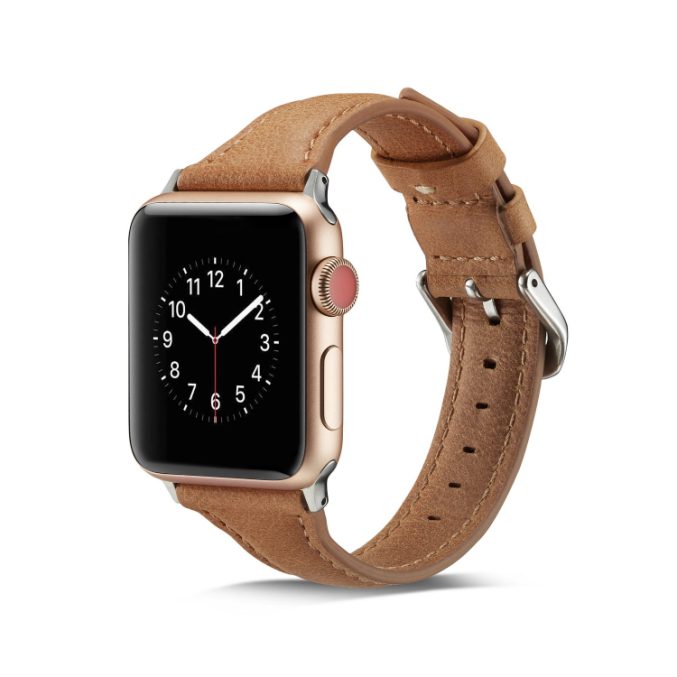 Smal klokkereim av lær for Apple Watch 41 / 40 / 38 mm - Bilde 22