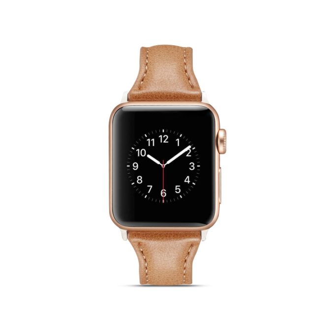 Smal klokkereim av lær for Apple Watch 41 / 40 / 38 mm - Bilde 25