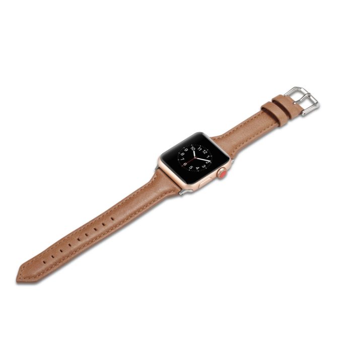 Smal klokkereim av lær for Apple Watch 41 / 40 / 38 mm - Bilde 26