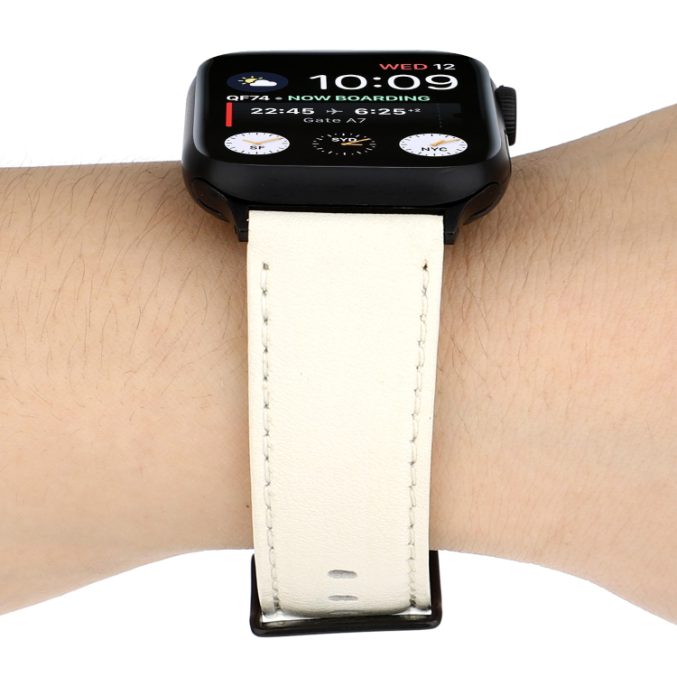 Klokkereim av lær med tekstur for Apple Watch 41 / 40 / 38 mm - Bilde 26