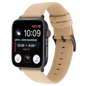 Klokkereim av lær med tekstur for Apple Watch 41 / 40 / 38 mm - Khaki