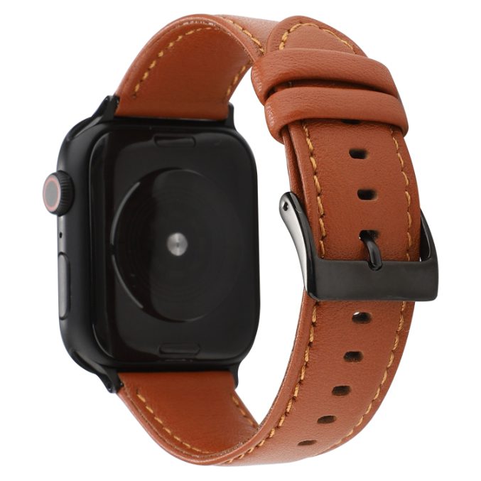 Klokkereim av lær med tekstur for Apple Watch 41 / 40 / 38 mm - Bilde 17