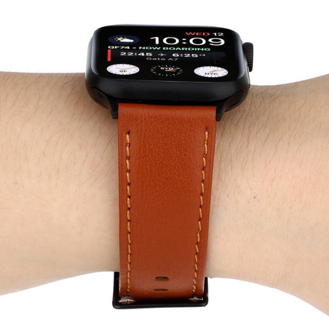 Klokkereim av lær med tekstur for Apple Watch 41 / 40 / 38 mm - Bilde 21