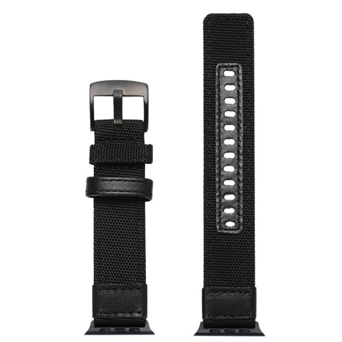 Røff nylon klokkereim for Apple Watch 41 / 40 / 38 mm - Bilde 3