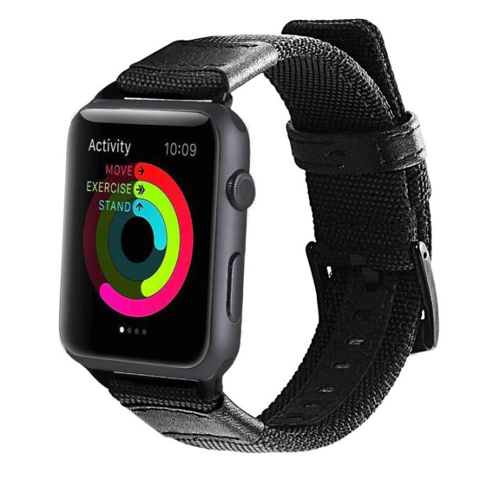 Røff nylon klokkereim for Apple Watch 41 / 40 / 38 mm - Bilde 4