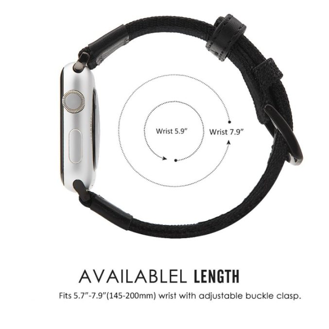Røff nylon klokkereim for Apple Watch 41 / 40 / 38 mm - Bilde 10