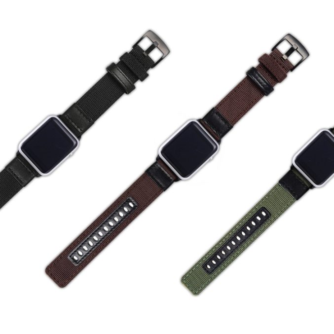 Røff nylon klokkereim for Apple Watch 41 / 40 / 38 mm - Bilde 11
