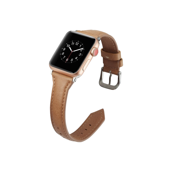 Smal klokkereim av lær for Apple Watch 41 / 40 / 38 mm