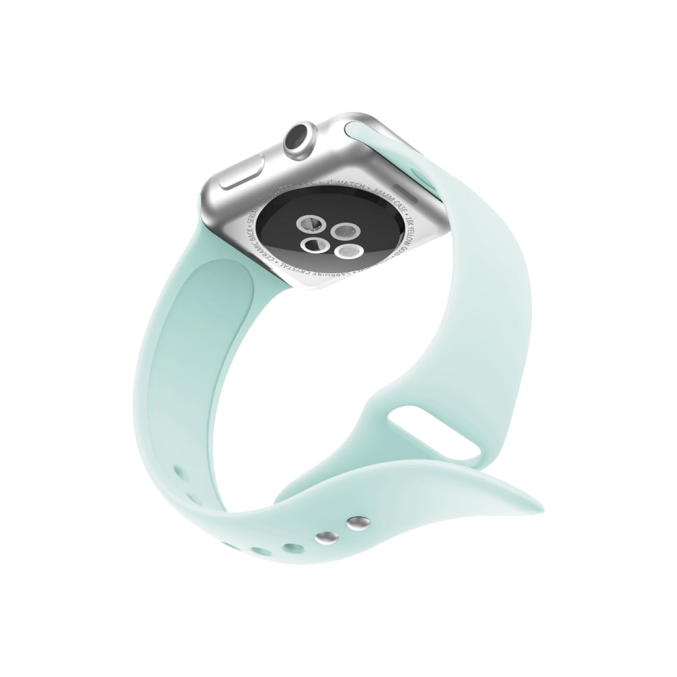 Silikon klokkereim med dobbeltfeste for Apple Watch 41 / 40 / 38 mm