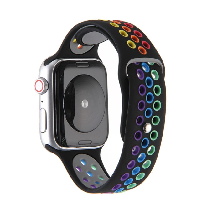 Regnbue sportsreim med hull for Apple Watch Ultra 49 / 45 / 44 mm - Bilde 51