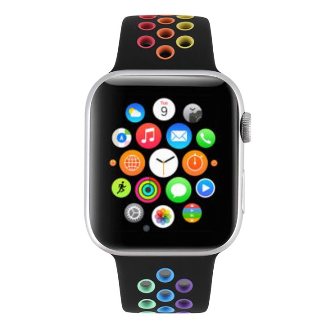 Regnbue sportsreim med hull for Apple Watch Ultra 49 / 45 / 44 mm - Bilde 53