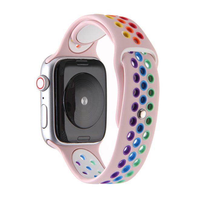 Regnbue sportsreim med hull for Apple Watch Ultra 49 / 45 / 44 mm - Bilde 37