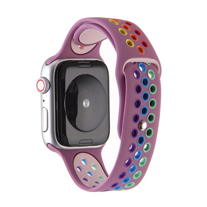 Regnbue sportsreim med hull for Apple Watch Ultra 49 / 45 / 44 mm - Bilde 23