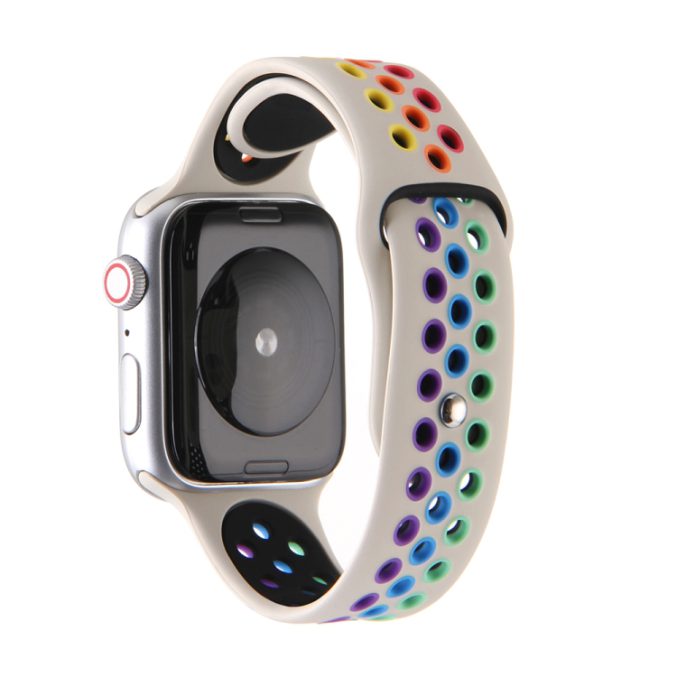 Regnbue sportsreim med hull for Apple Watch Ultra 49 / 45 / 44 mm - Bilde 16