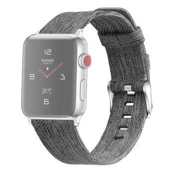 Canvas klokkereim for Apple Watch 41 / 40 / 38 mm - Sort/grå