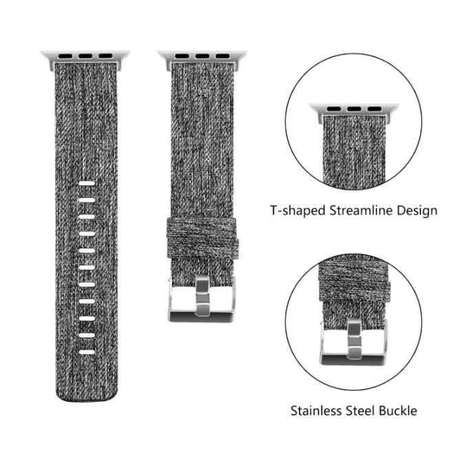 Canvas klokkereim for Apple Watch 41 / 40 / 38 mm - Bilde 41