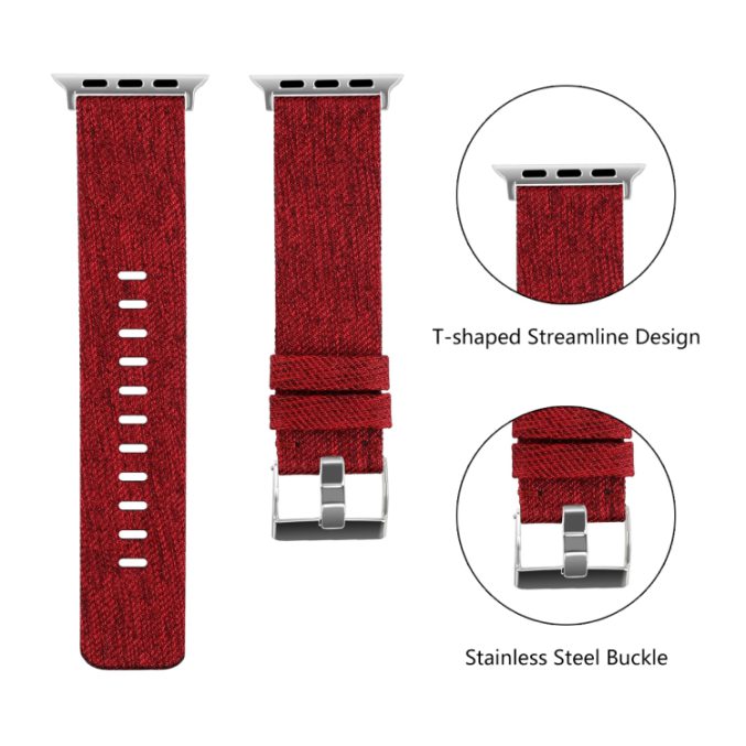 Canvas klokkereim for Apple Watch 41 / 40 / 38 mm - Bilde 11