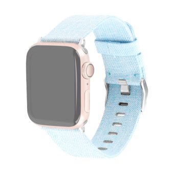 Canvas klokkereim for Apple Watch 41 / 40 / 38 mm - Lys blå