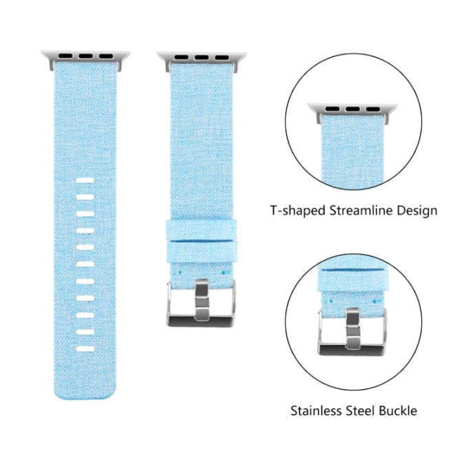 Canvas klokkereim for Apple Watch 41 / 40 / 38 mm - Bilde 29