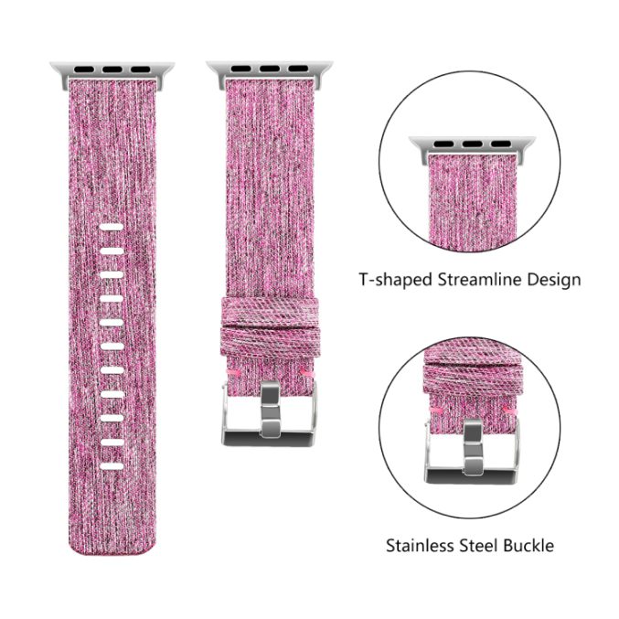 Canvas klokkereim for Apple Watch 41 / 40 / 38 mm - Bilde 17