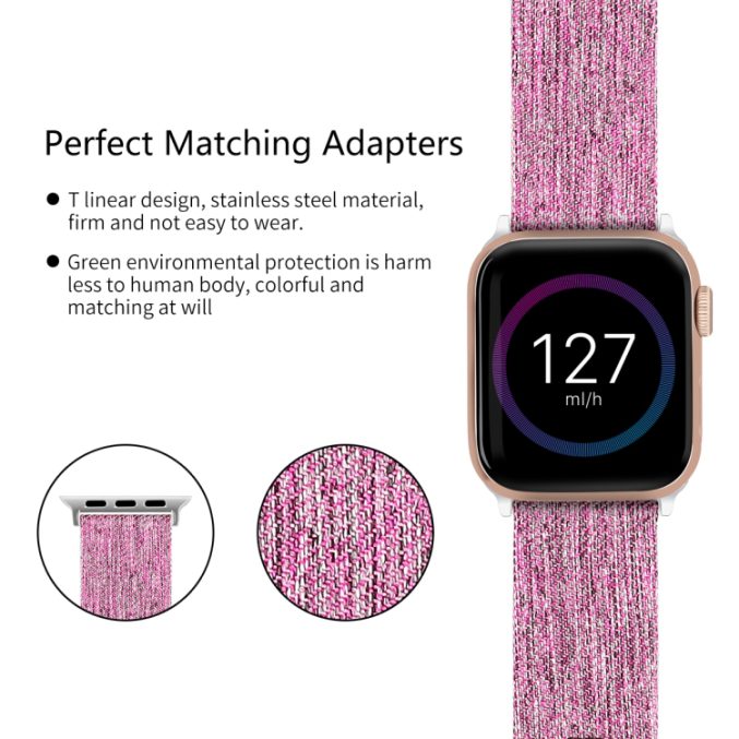 Canvas klokkereim for Apple Watch 41 / 40 / 38 mm - Bilde 18