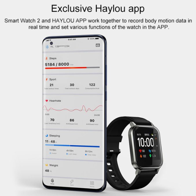 Haylou LS02 Vanntett smartklokke (Ny) - Bilde 11
