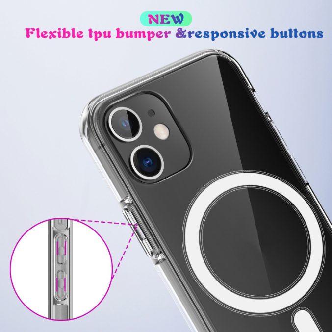 Klart deksel med MagSafe funksjon til iPhone 12 Mini - Bilde 8