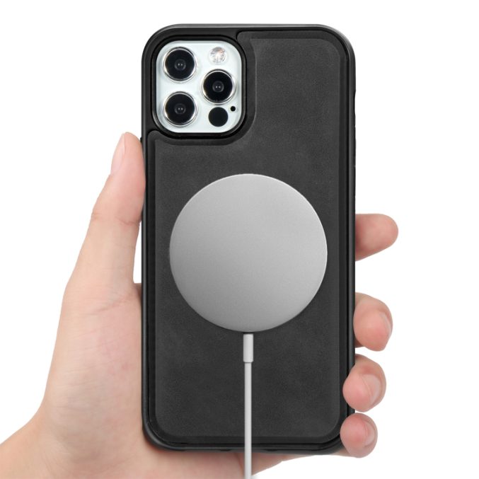 PU Lærdeksel med Magsafe støtte for iPhone 12 / 12 Pro - Bilde 46
