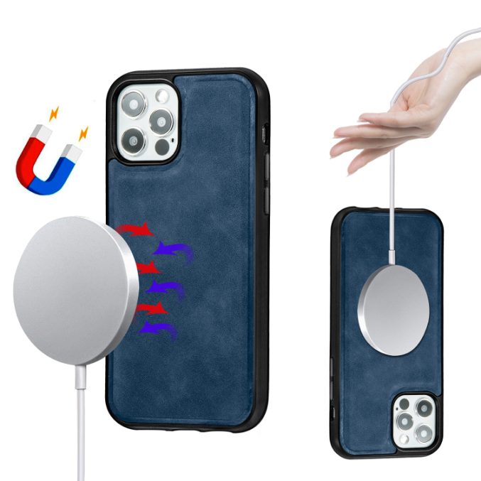 PU Lærdeksel med Magsafe støtte for iPhone 12 / 12 Pro - Bilde 39