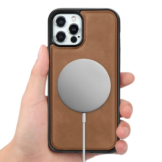 PU Lærdeksel med Magsafe støtte for iPhone 12 / 12 Pro - Bilde 26