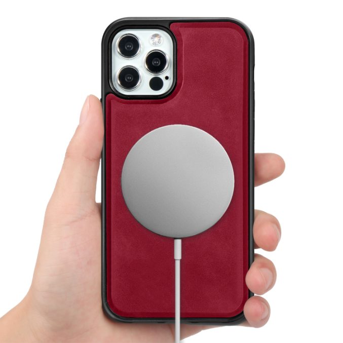 PU Lærdeksel med Magsafe støtte for iPhone 12 / 12 Pro - Bilde 7