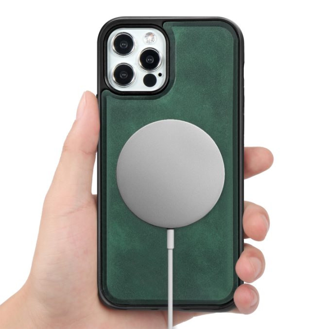 PU Lærdeksel med Magsafe støtte for iPhone 12 / 12 Pro - Bilde 17