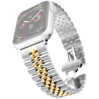 Five Baht klokkereim for Apple Watch 41 / 40 / 38 mm - Sølv / Gull