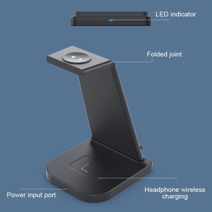 Trådløs ladestasjon for For iPhone / Apple Watch / AirPods - Bilde 16