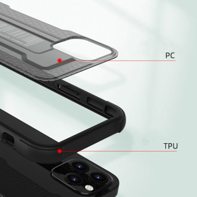 Bumblebee Series TPU + PC Beskyttelsesdeksel for iPhone 12 Pro Max - Bilde 7