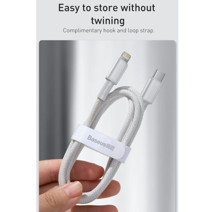 Baseus 20W USB-C til Lightning PD hurtigladekabel - Bilde 14