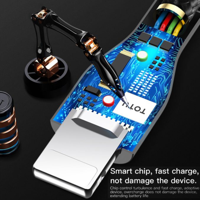 TOTU USB til Lightning kabel (25cm) - Bilde 9