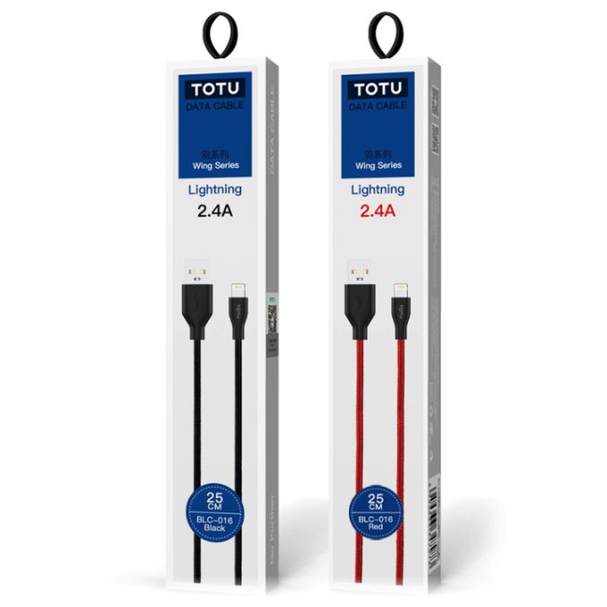 TOTU USB til Lightning kabel (25cm) - Bilde 3